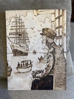 Old Seaman at the Docks lg