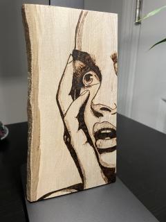 Surprised Woman Half Piece